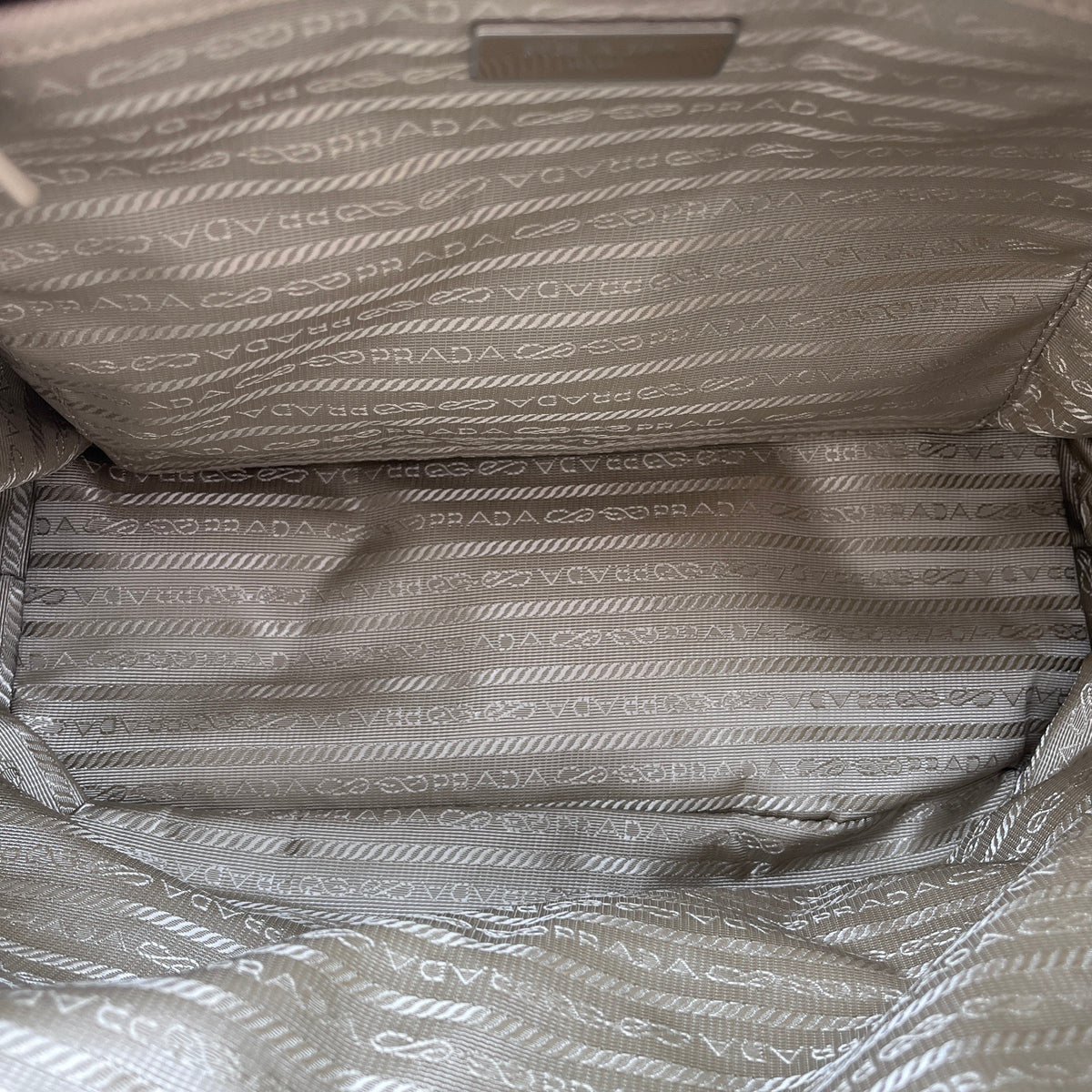 Prada Yellow beige nylon Backpack