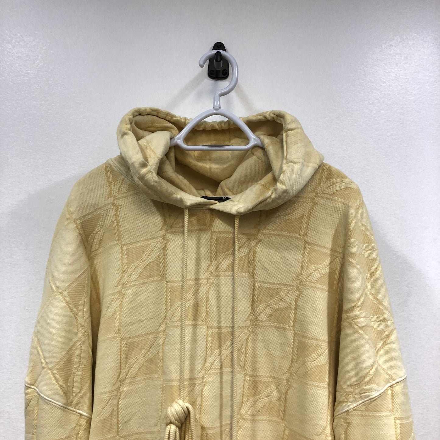 We11done Jacquard Hoodie Size L Yellow
