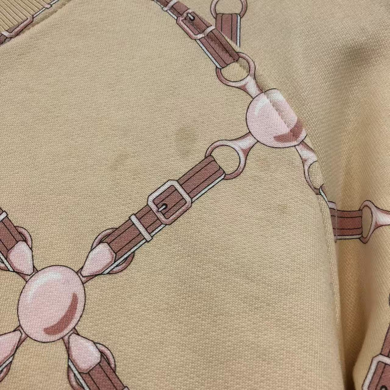 Hermes Twin-Set Bomber Jacket and Matching Shorts in Beige Cotton Blend