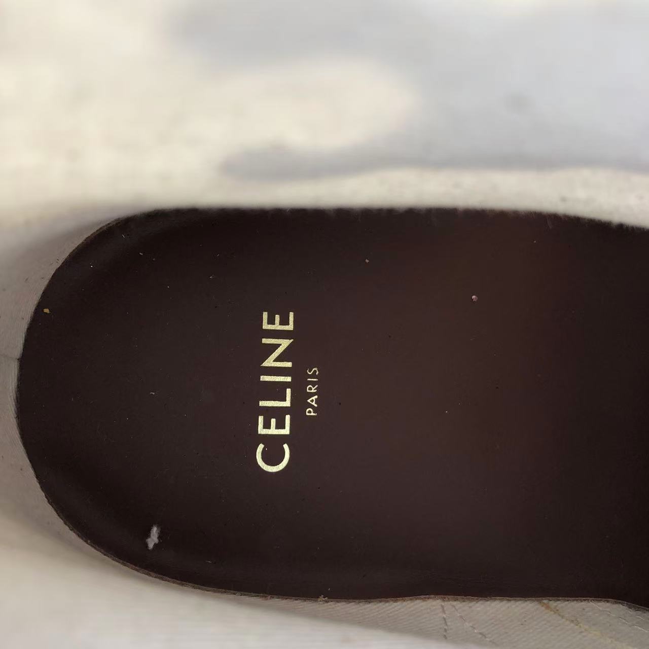 Celine Patapans Lace-Up Boots Canvas Size EU 36