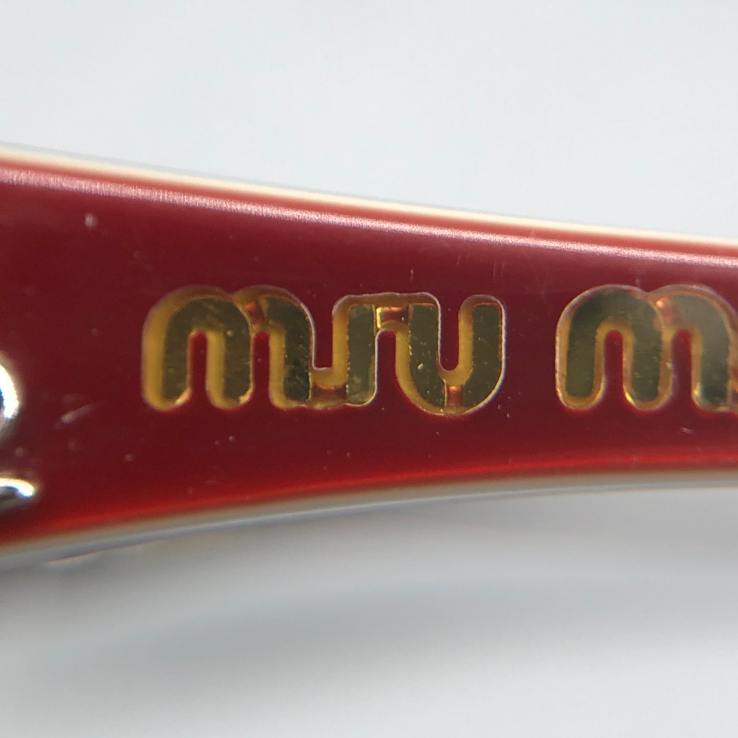 Miu Miu Dark Red Rectangular Eyeglasses Frame 130mm