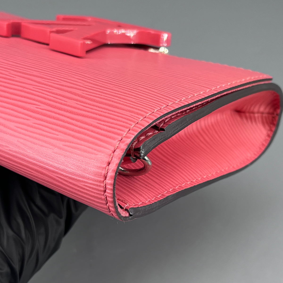Louis Vuitton Coral Pink Epi Wallet On Chain