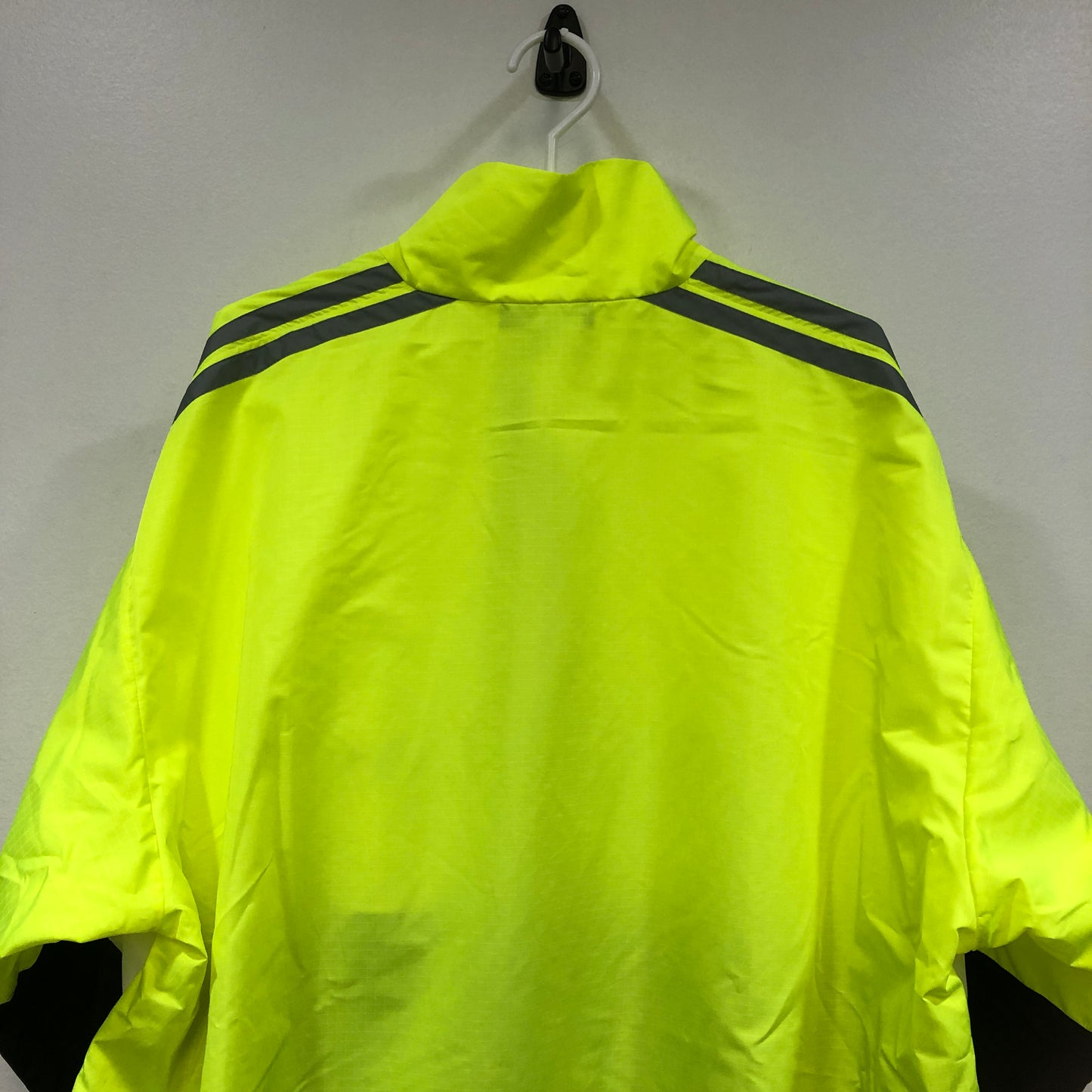 Balenciaga Color Block Logo Windbreaker Jacket Size 38  Yellow/Black