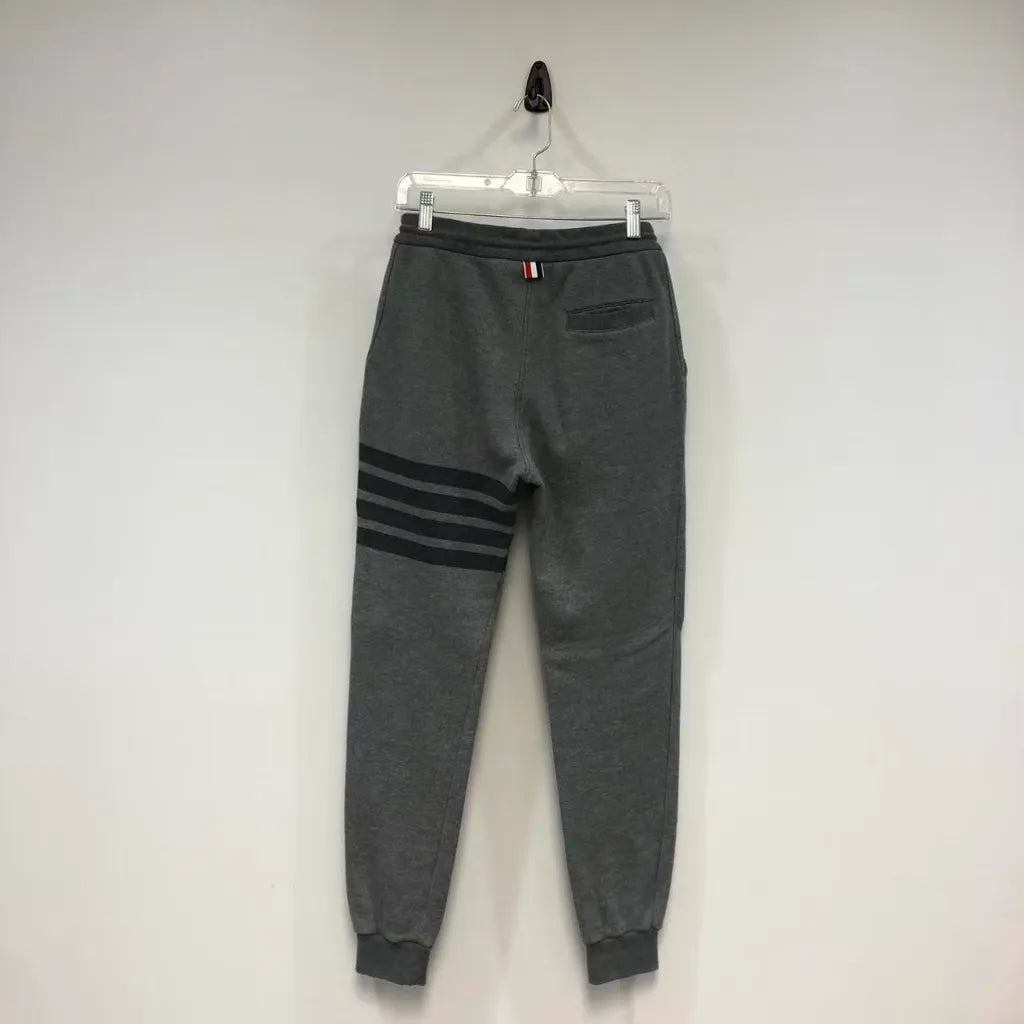 Thom Browne Grey Sweatpants with Four-Bar Stripe Detail