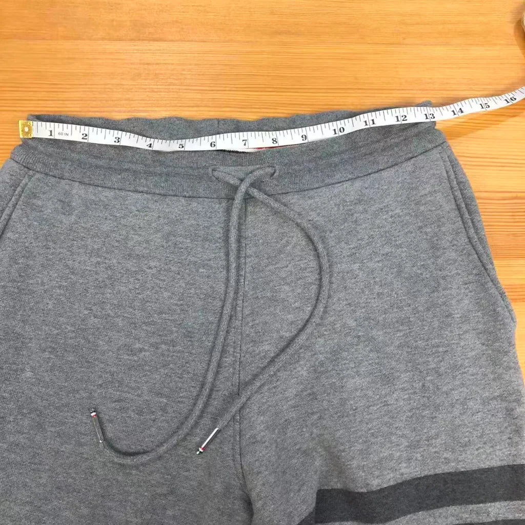Thom Browne Grey Sweatpants with Four-Bar Stripe Detail
