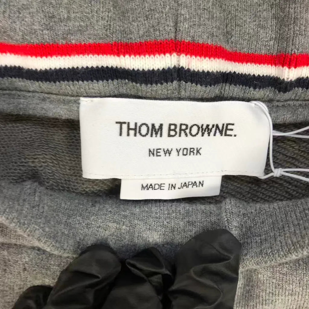 Thom Browne Grey Sweatpants with Four-Bar Stripe Detail