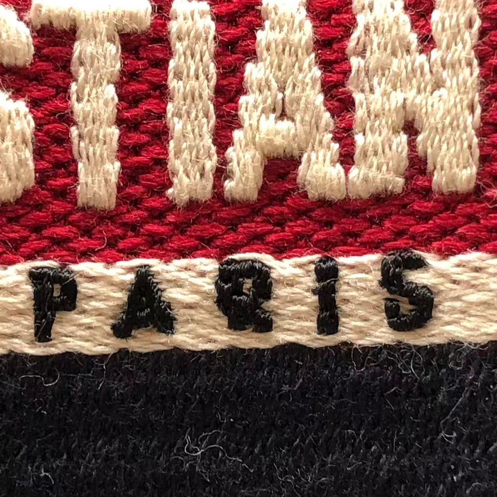 Christian Dior Cannage Velvet Headband Burgundy