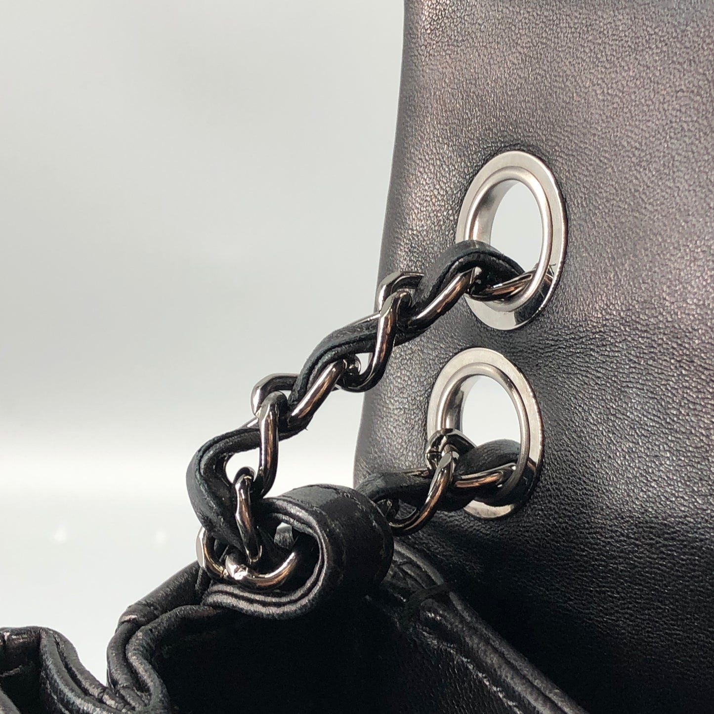 Chanel Lambskin Quilted Mini Chanel 3 Flap Black