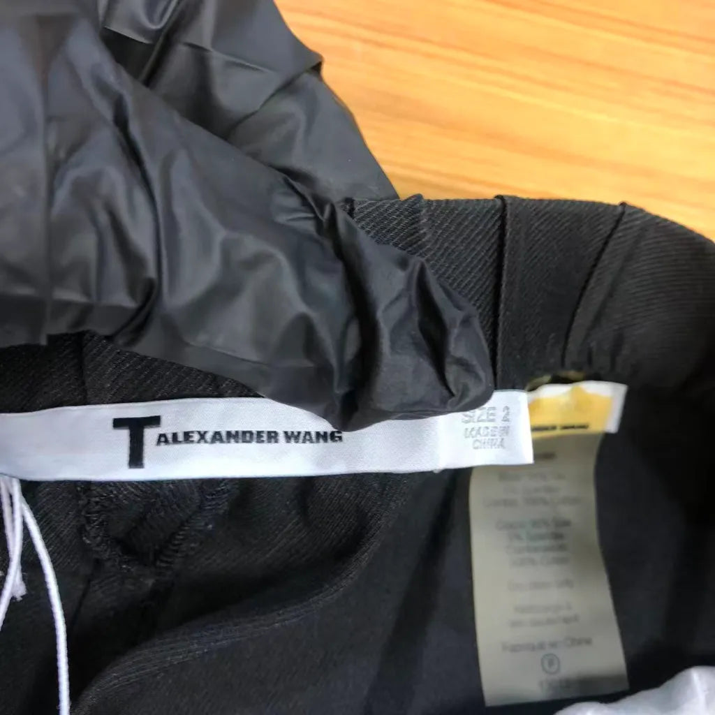 Alexander Wang Marathon Shorts Black Size 2