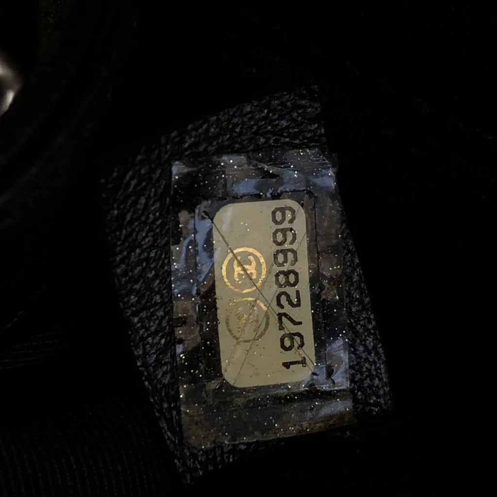 Chanel Black LeBoy Embossed Leather Bag