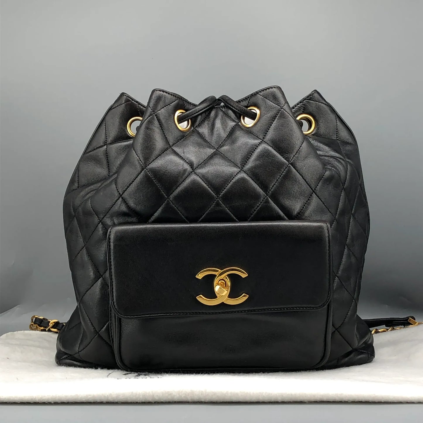 Chanel diamond-quilted Flap Backpack