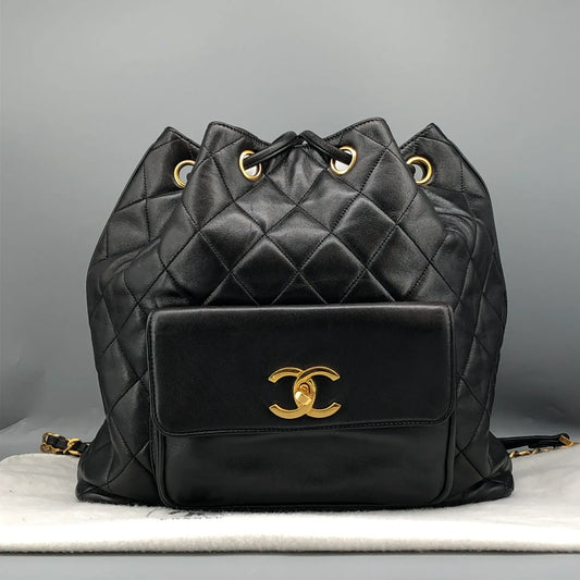 Chanel diamond-quilted Flap Backpack