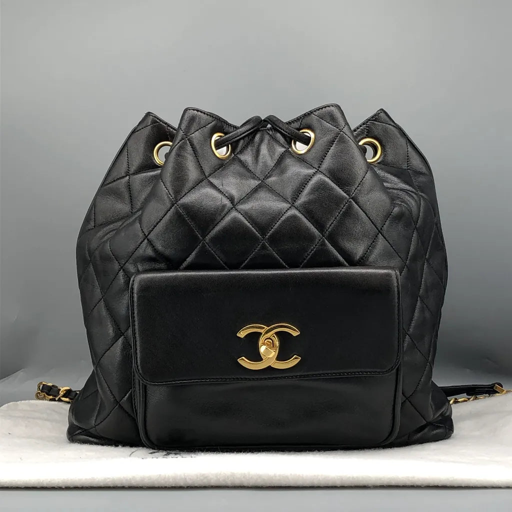 Chanel diamond-quilted Flap Backpack