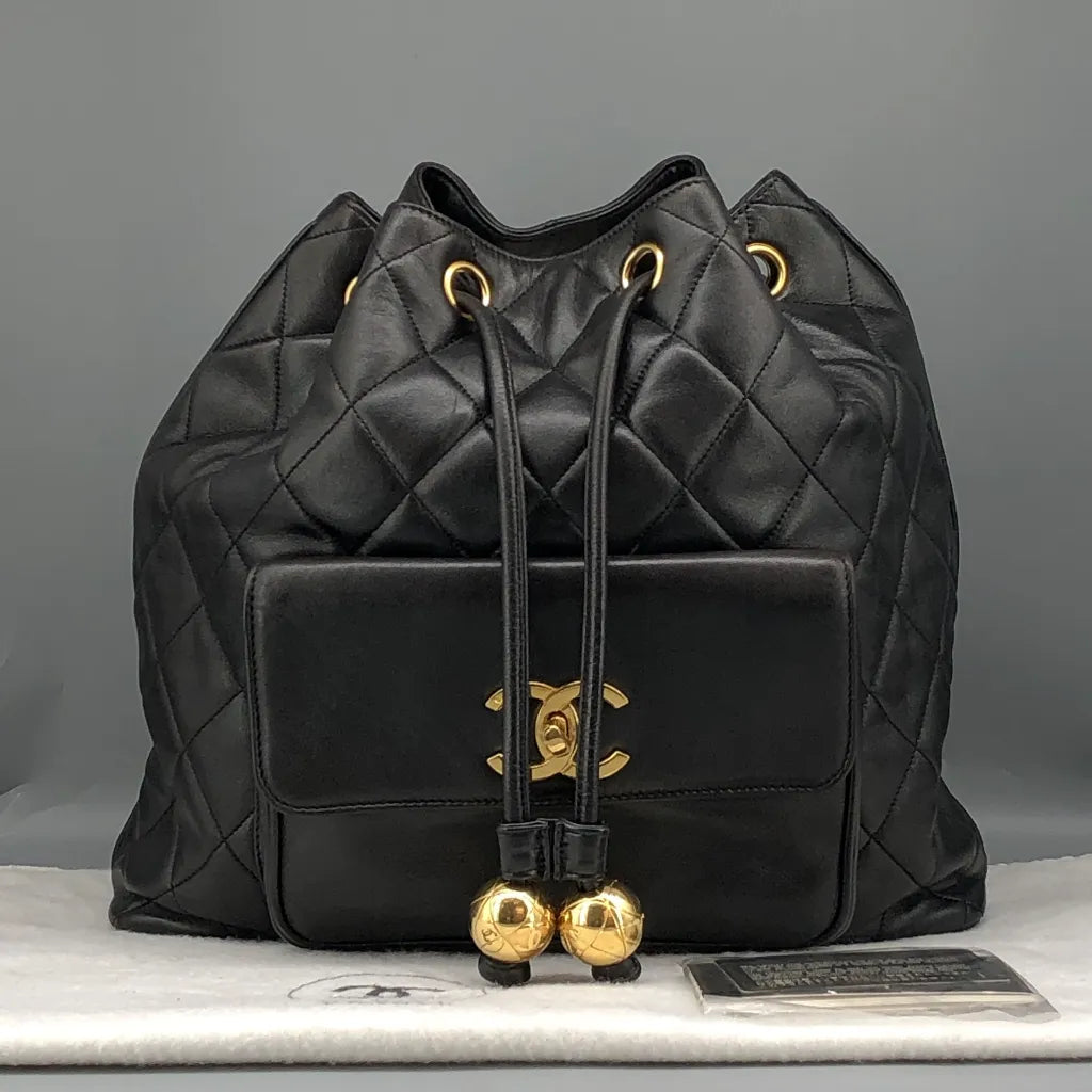 Chanel diamond-quilted Flap Backpack