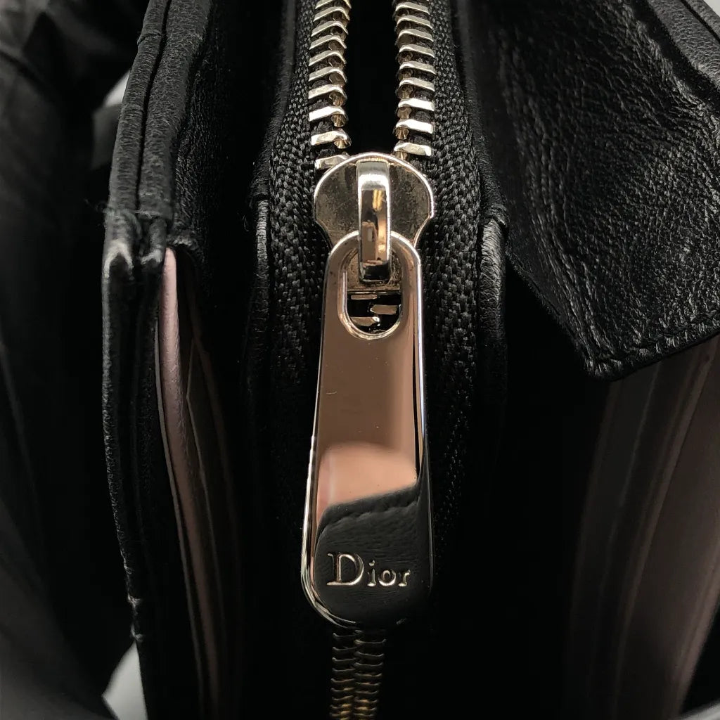 Christian Dior Black Cannage Wallet