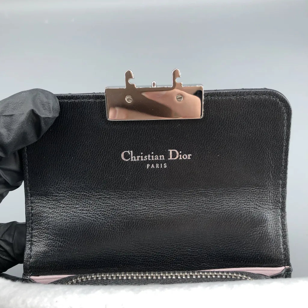 Christian Dior Black Cannage Wallet