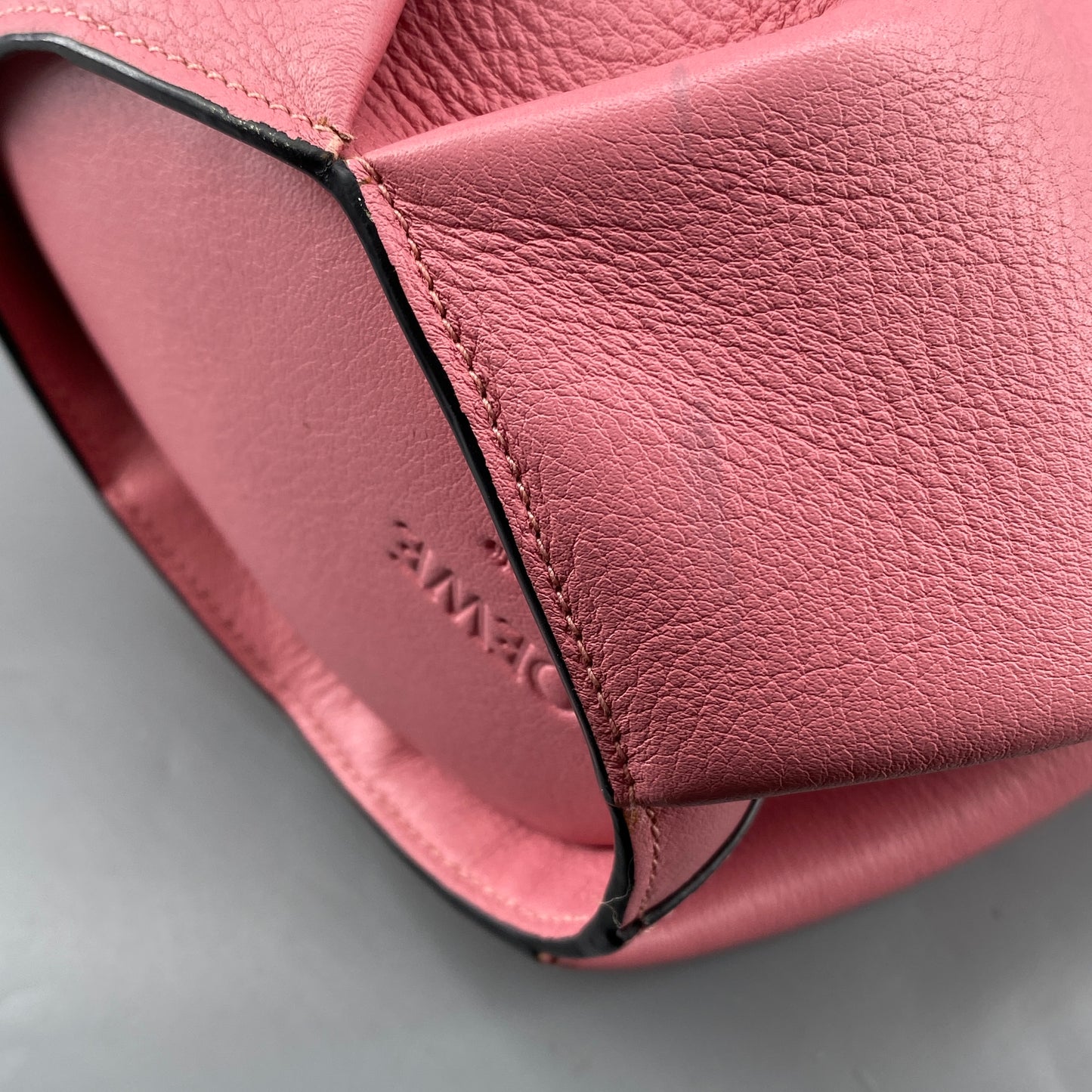 Loewe Pink Leather Elephant Crossbody Bag