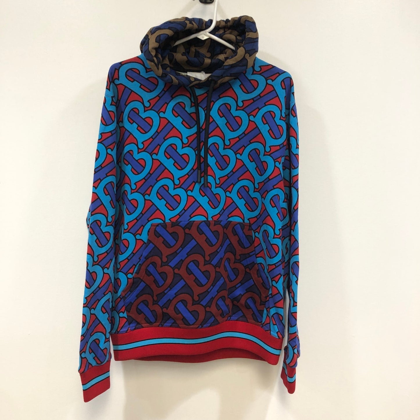 Burberry Monogram Print Hoodie Size S Multicolor