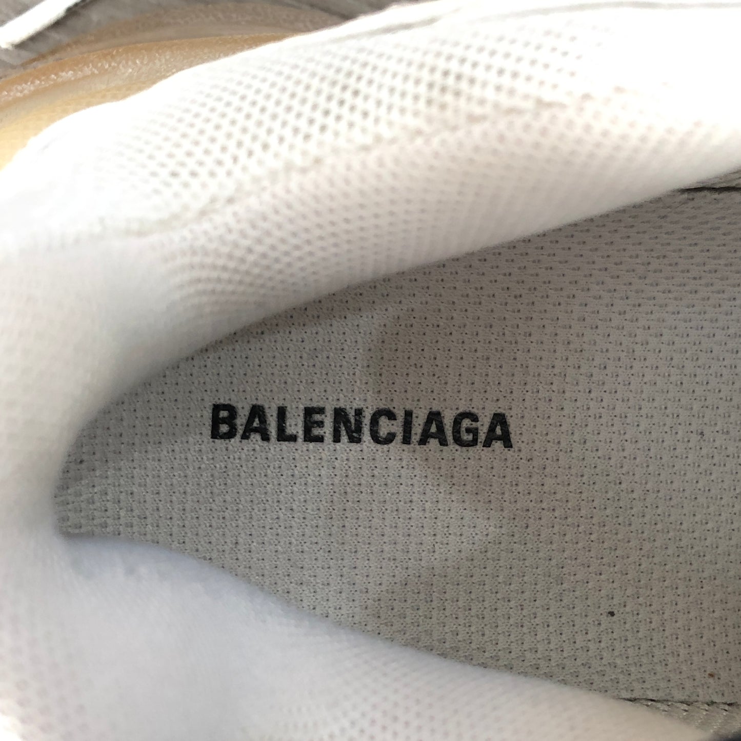 Balenciaga Women's Triple S Mesh & Leather Chunky Sneakers Size 36 Off White