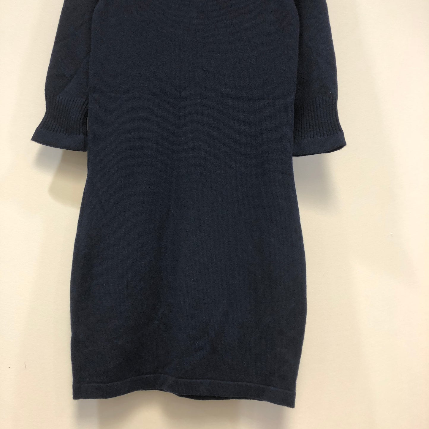 Chanel Navy Blue Knit Sheath Dress Size 34