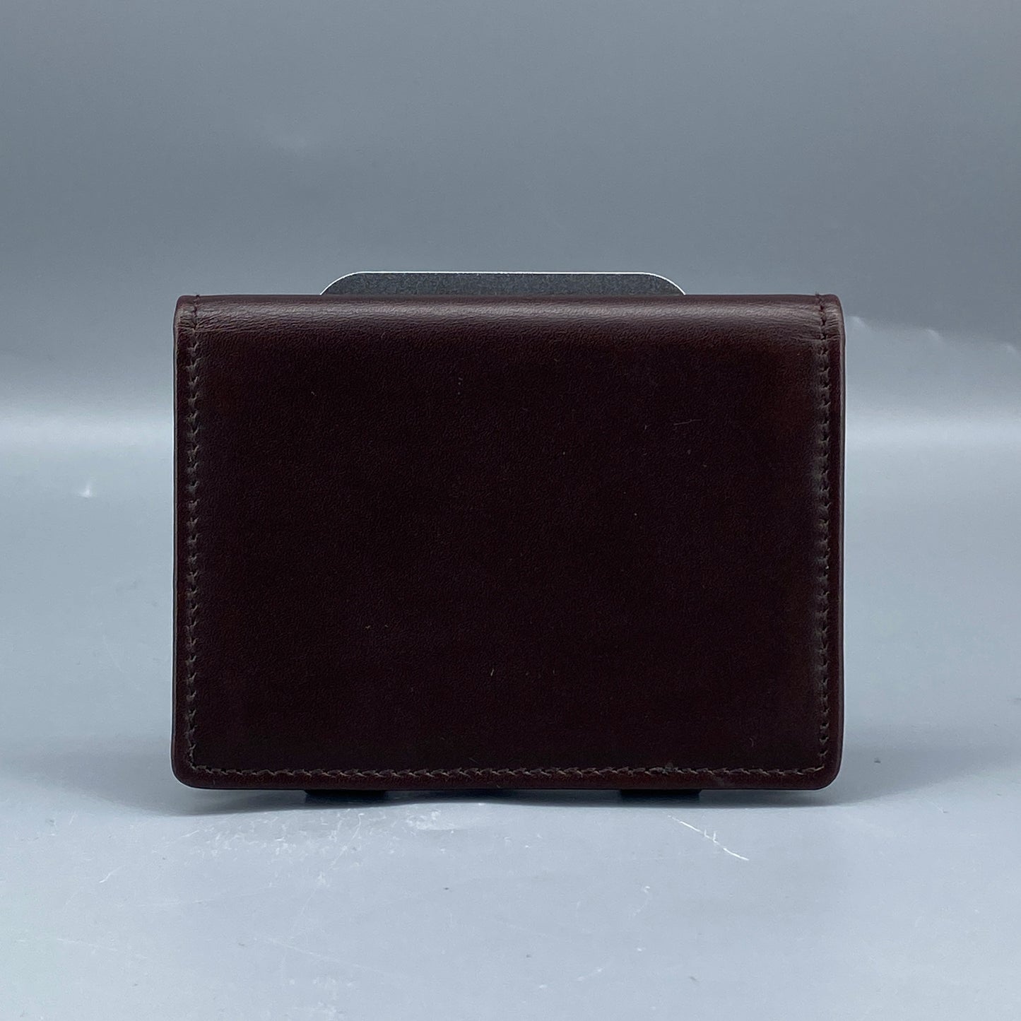 Ferragamo Deep Brown Smooth Leather Bi-fold Short Wallet