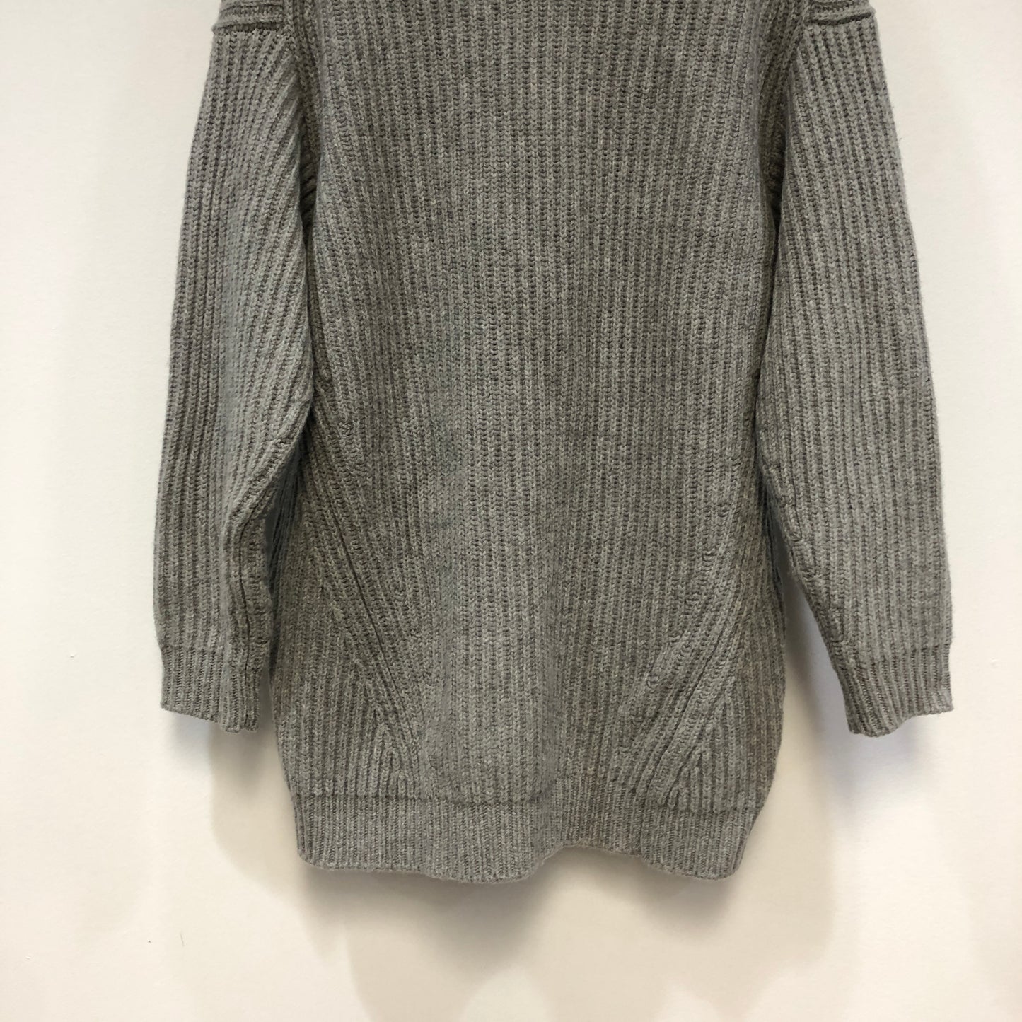 Acne Studios Grey Ribbed Knit Turtleneck Sweater Size S