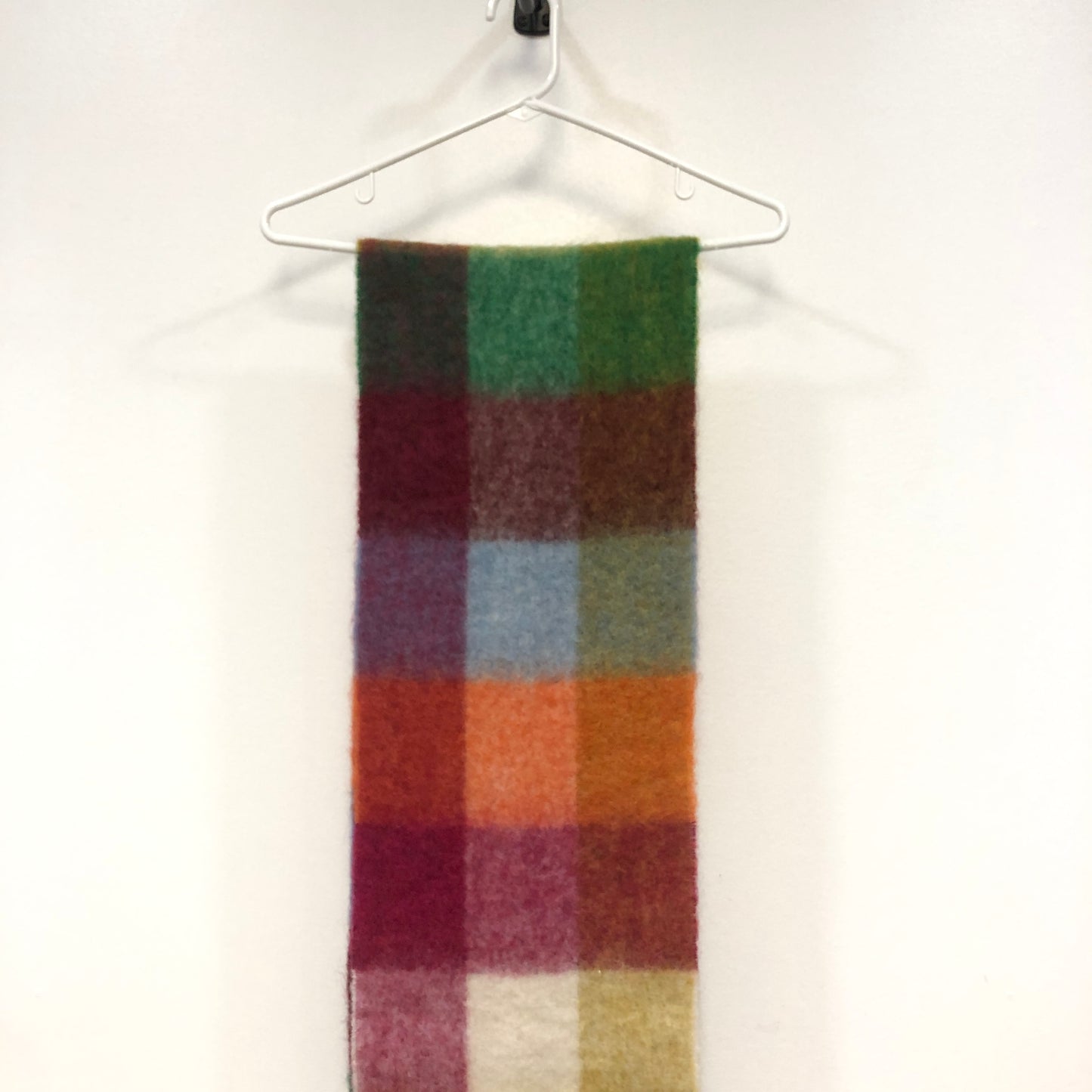 Acne Studios Multi‑Color Check Fringe Scarf 218*28cm