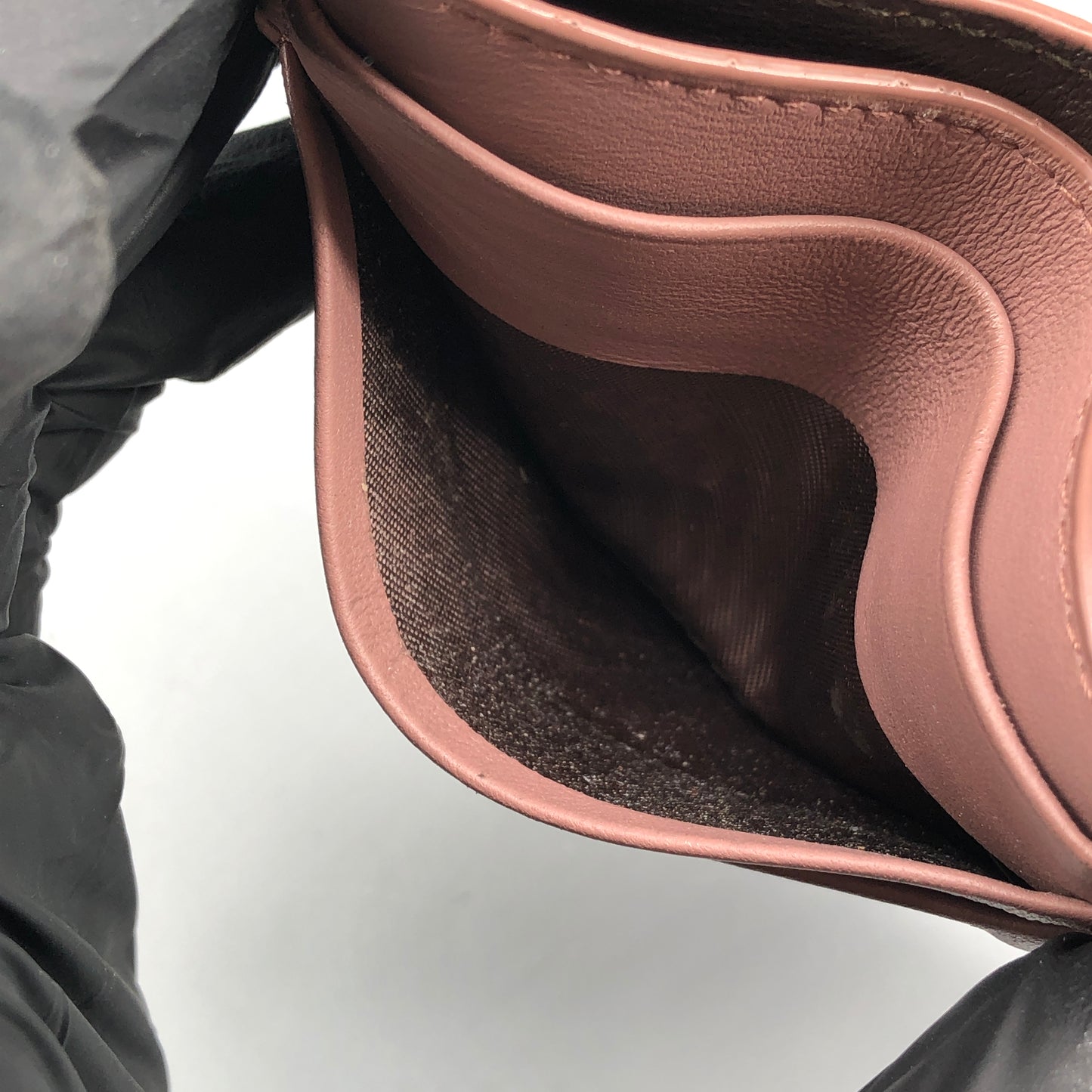 Bottega Veneta Intrecciato Dusty Pink Leather Card Case