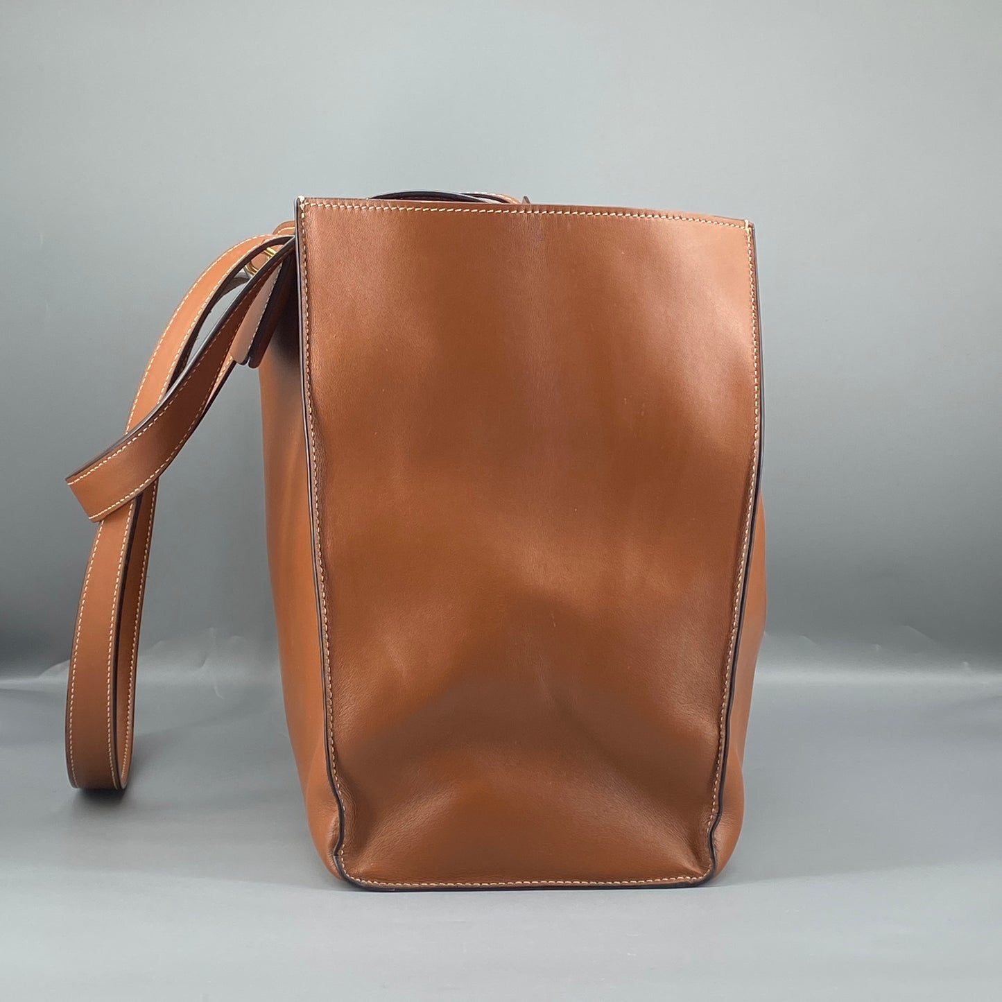 Celine Caramel Cabas Phantom Calfskin Leather Tote Bag