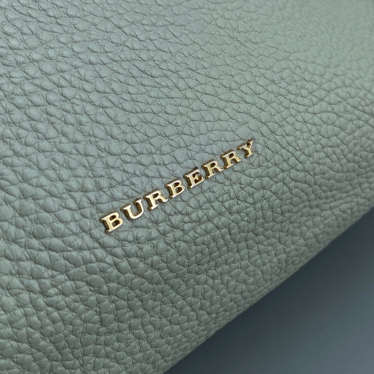 Burberry Mint Green Leather Shoulder Bag