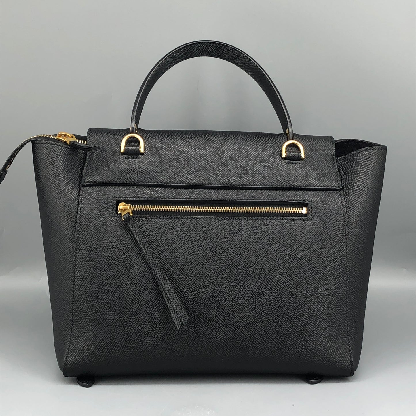 Celine Black Grained Calfskin Belt Bag Small