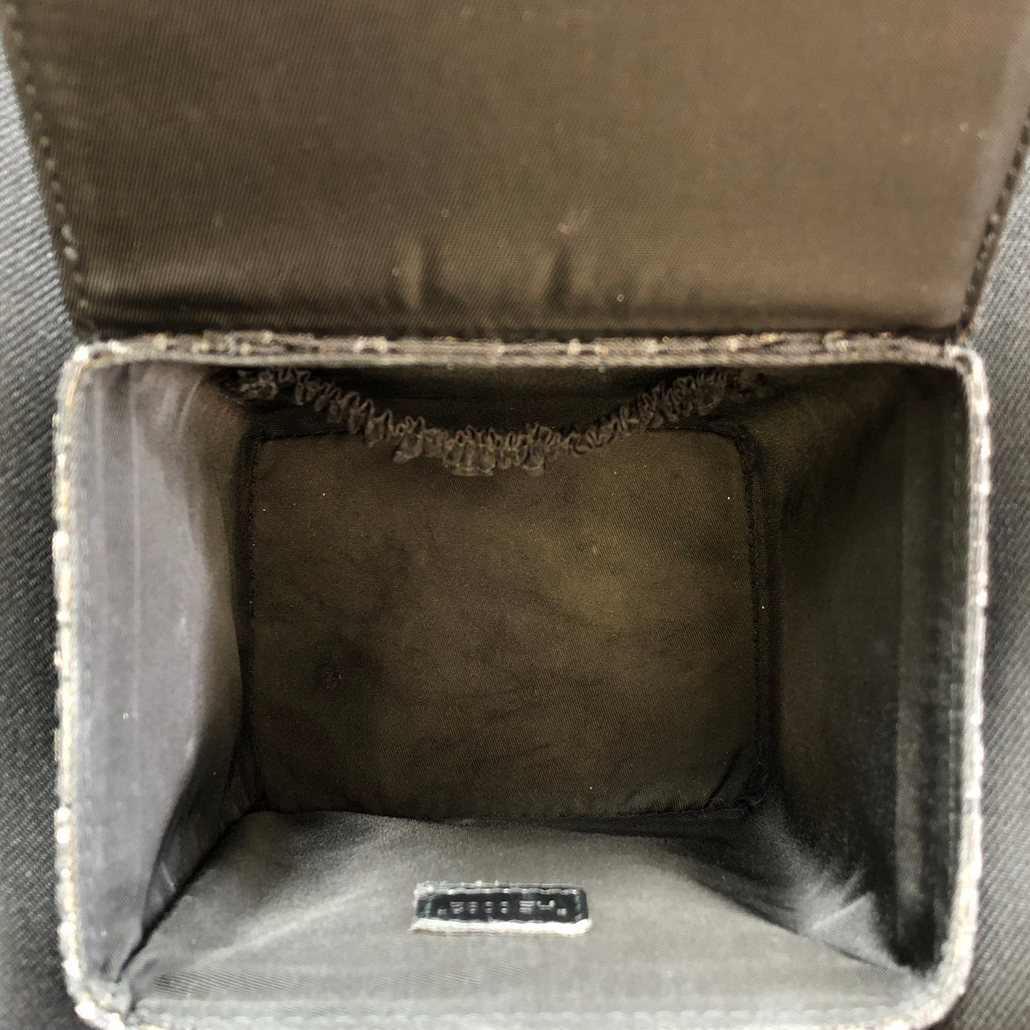 Christian Dior Black Oblique Canvas Box Bag