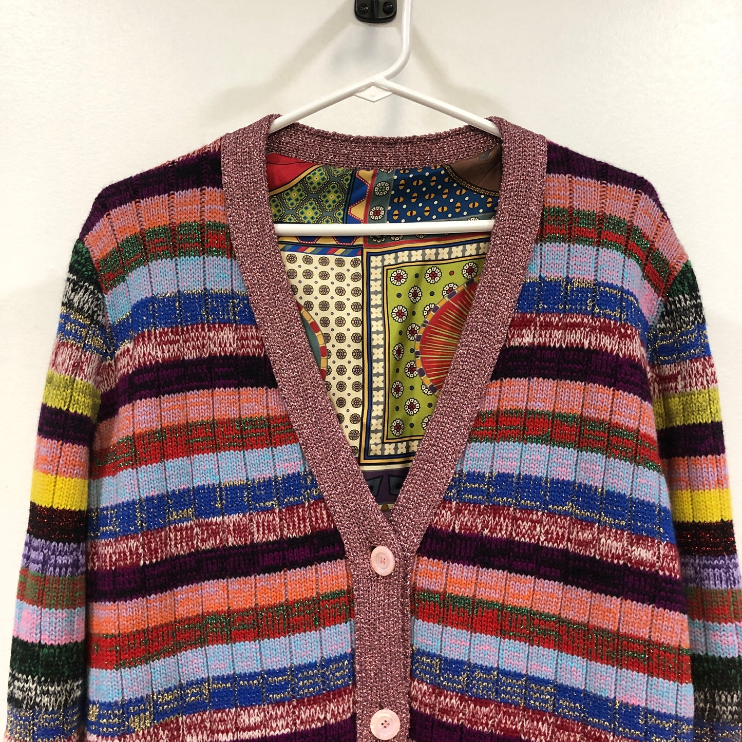 Gucci Multicolor Reversible Cardigan Size S