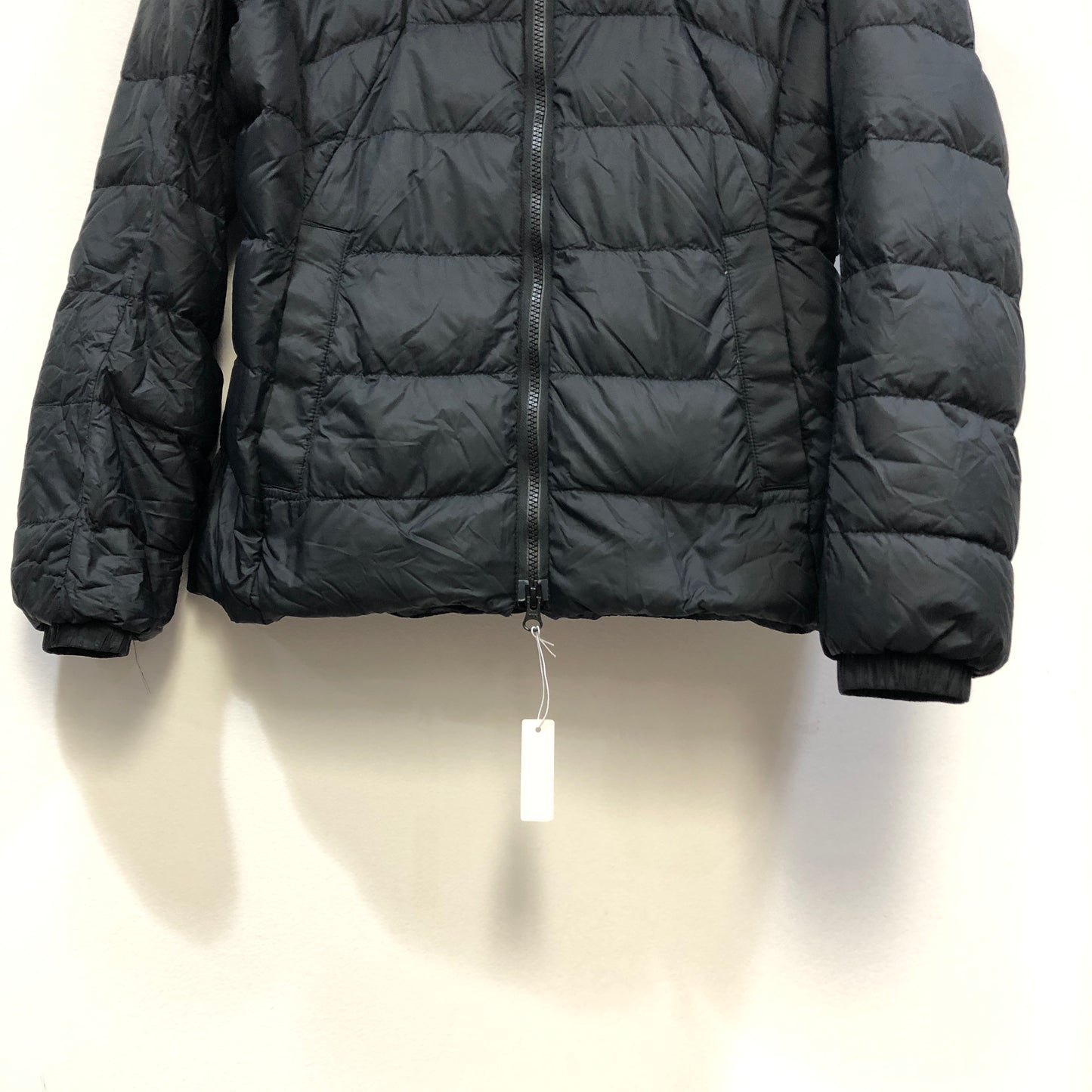 Canada Goose Black P2P 19.5in Hooded Light Down Jacket Size M