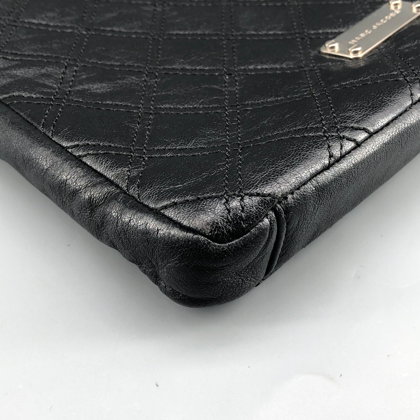 Marc Jacobs Quilted Leather Chain Crossbody Bag Black