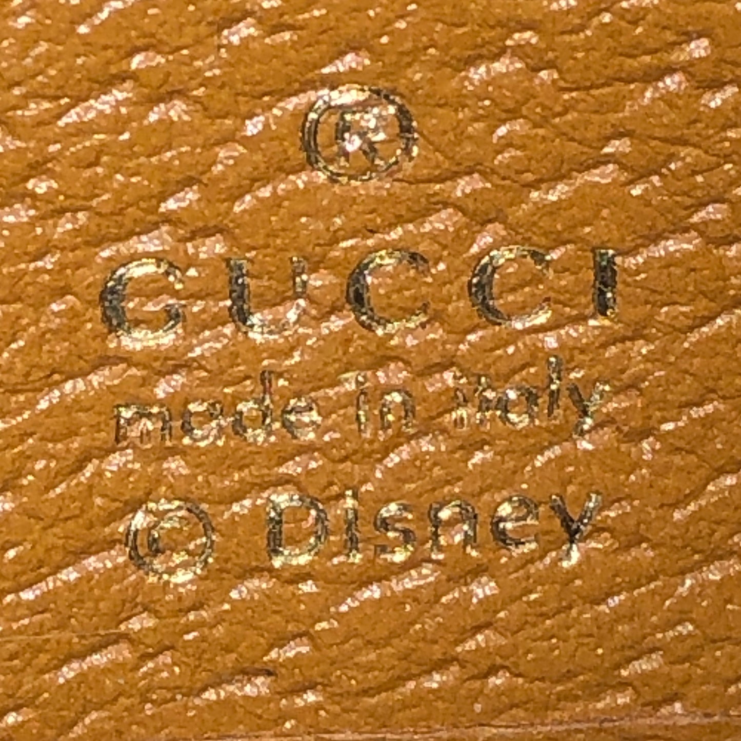 Gucci x Disney Mickey GG Supreme Flap Long Wallet yellow/beige