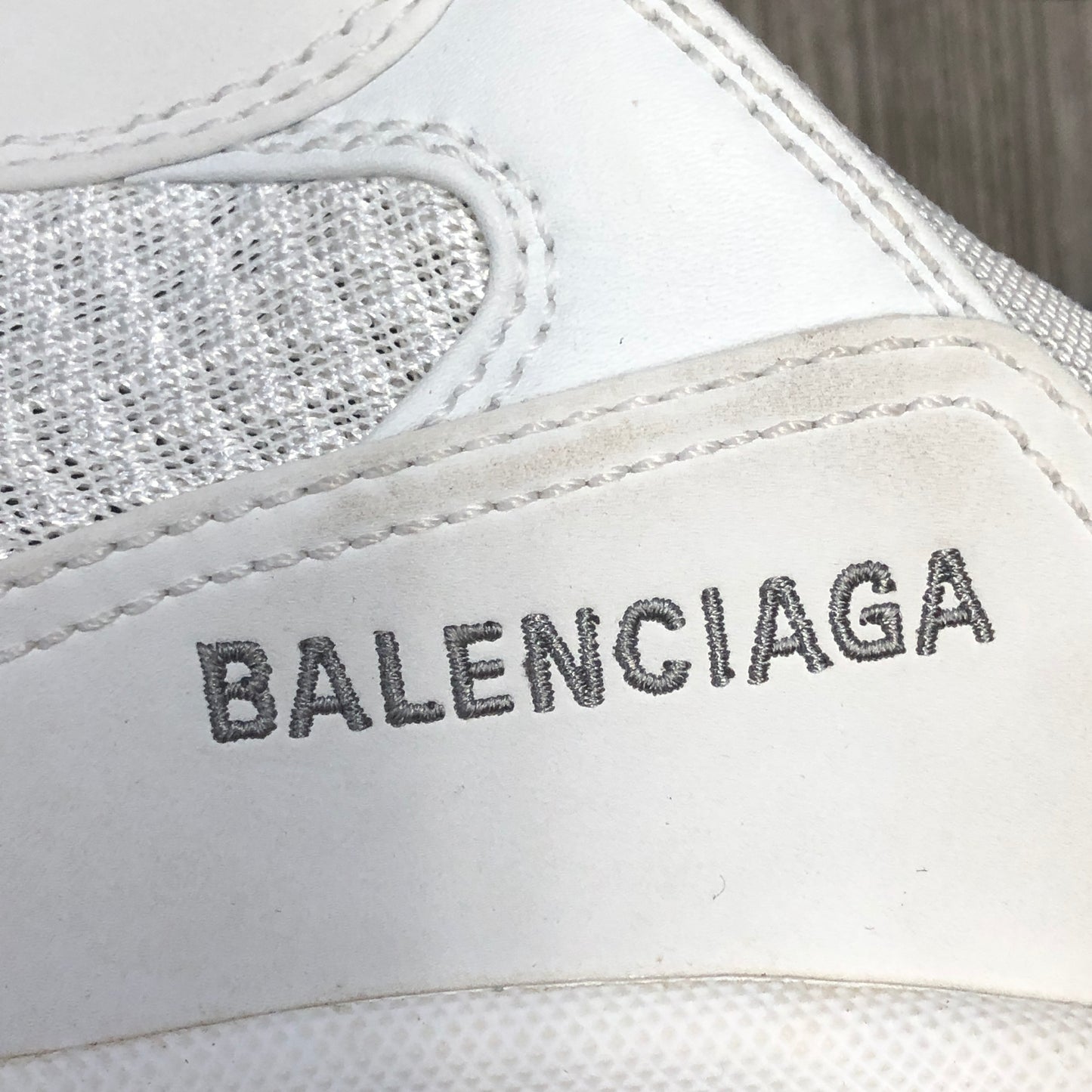Balenciaga Unisex Triple S Mesh Leather Chunky Dad Sneaker Shoes 42 White