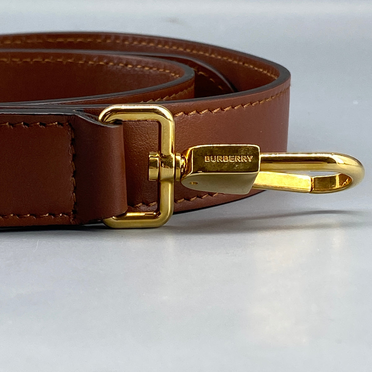 Burberry Brown Monogram Stripe Cylinder Crossbody Bag