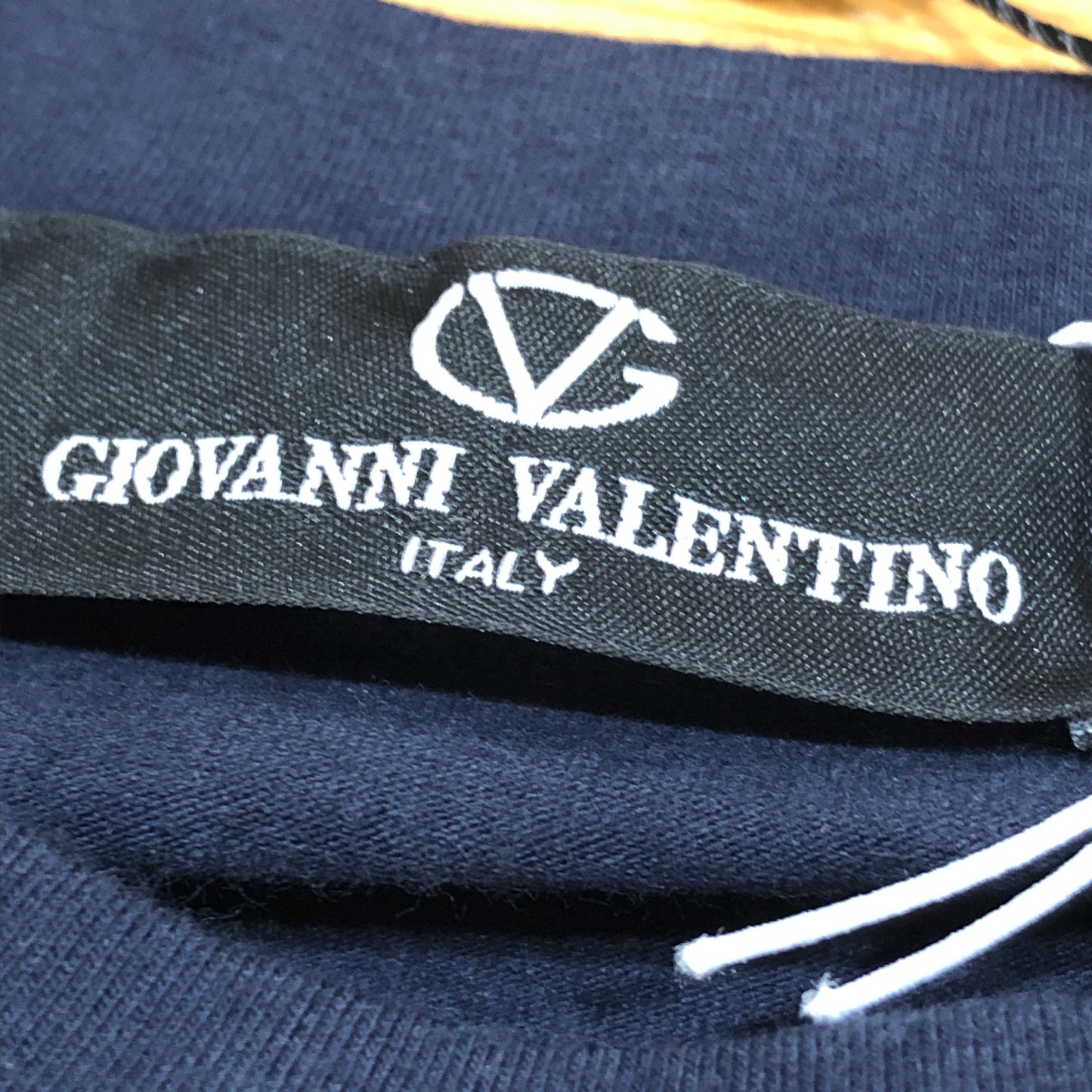 Giovanni Valentino Navy Blue Crew Neck Short Sleeve T-Shirt Size XXL