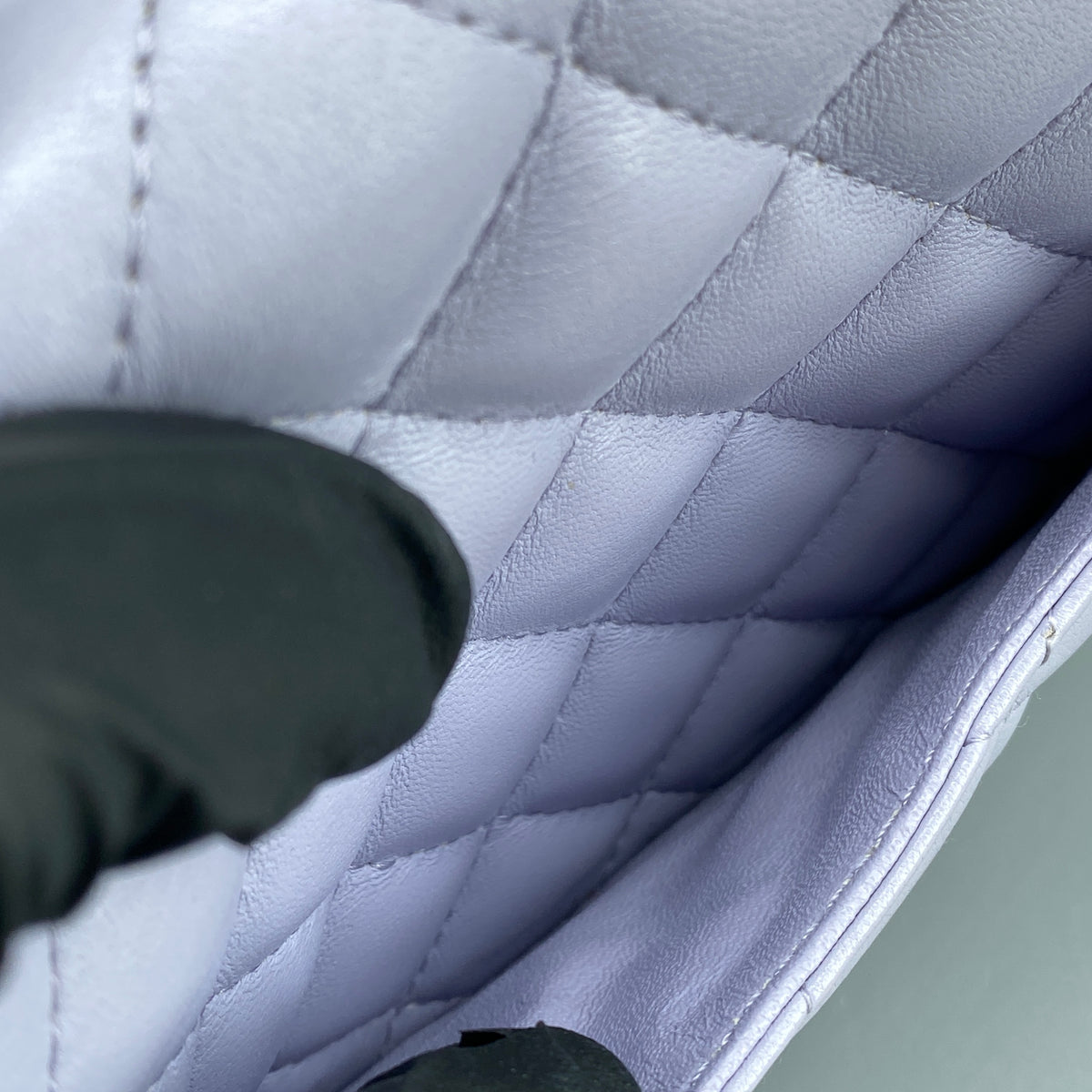 Chanel Classic Quilted Flap Mini Bag Lavendar Lambskin Leather