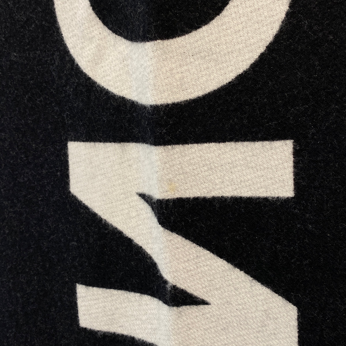 Alexander McQueen Dark Grey Wool Scarf