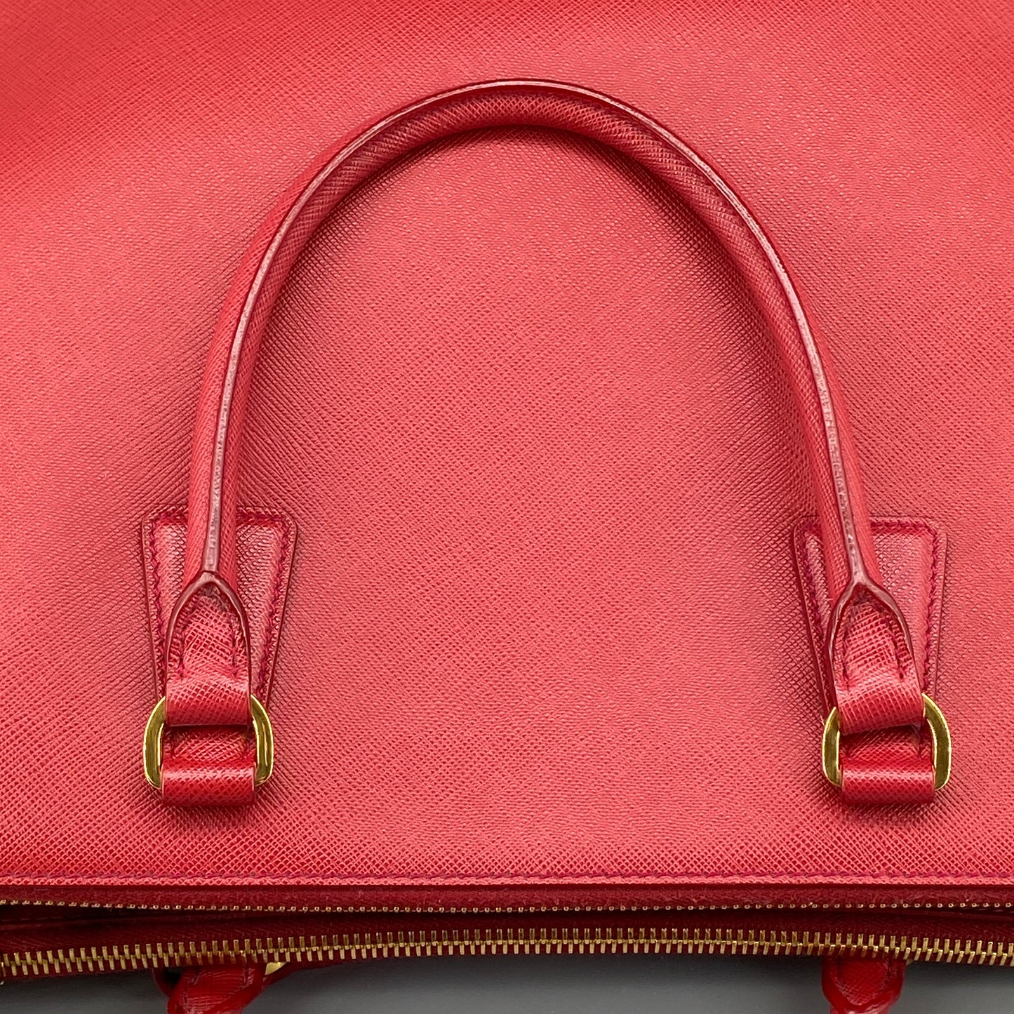 Prada Red Saffiano Leather Galleria Bag