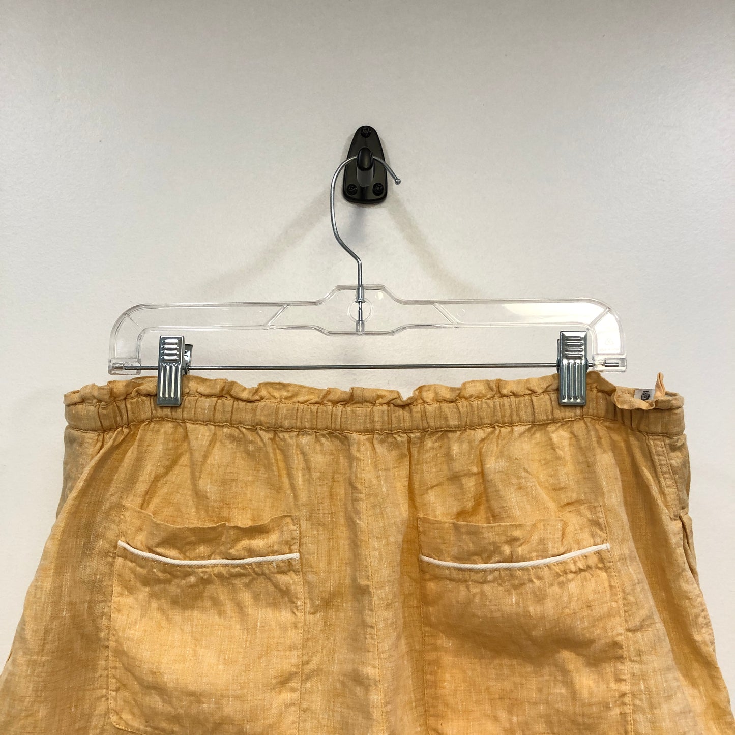 Loro Piana Butter Yellow Linen Shorts Size 44
