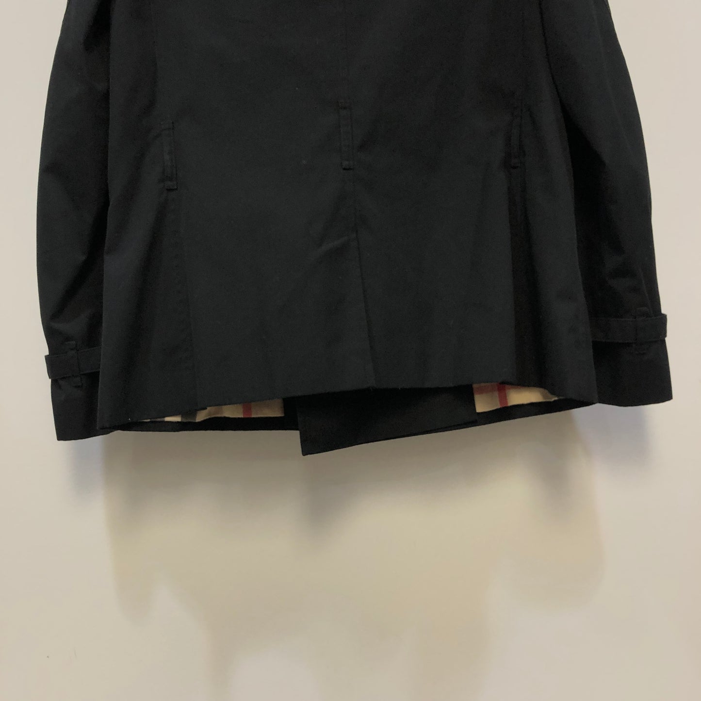 Burberry Black Double Breasted Trench Coat US Size 12