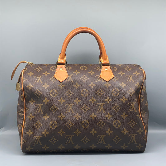 Louis Vuitton Speedy 30 Monogram Canvas Brown Bag