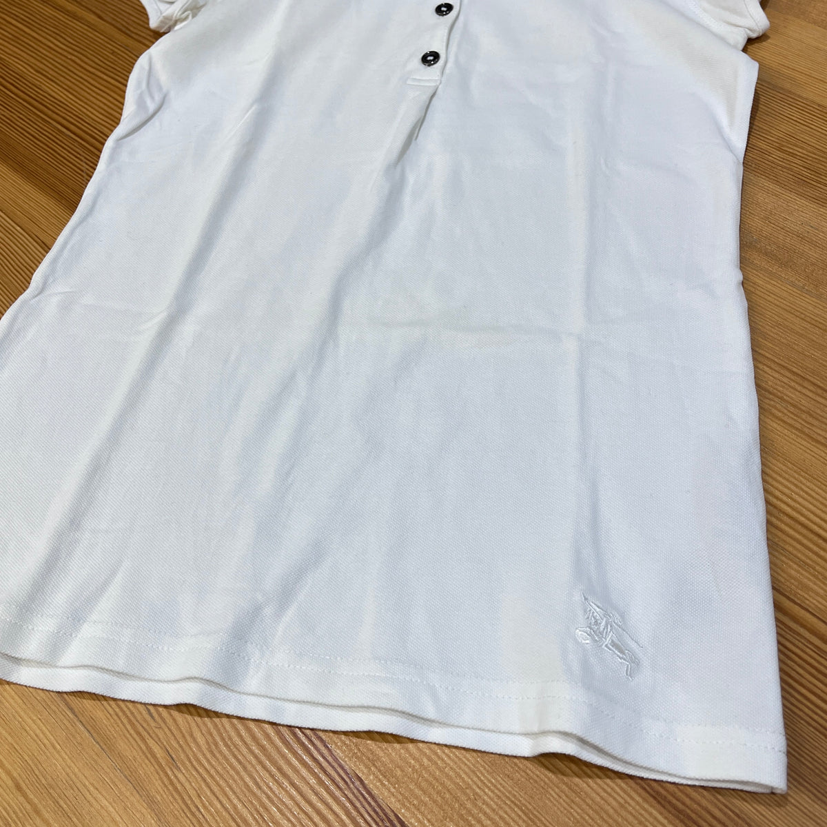 Burberry White Women Short Sleeve Blouse Size S