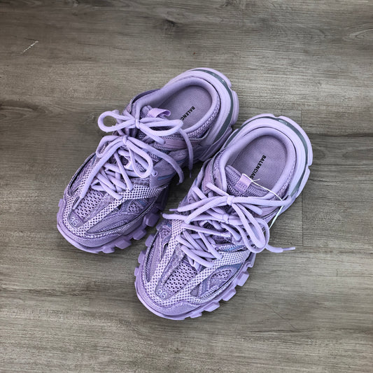 Balenciaga Women's Triple S Mesh Chunky Trainer Sneakers Size 36 Lavender Purple