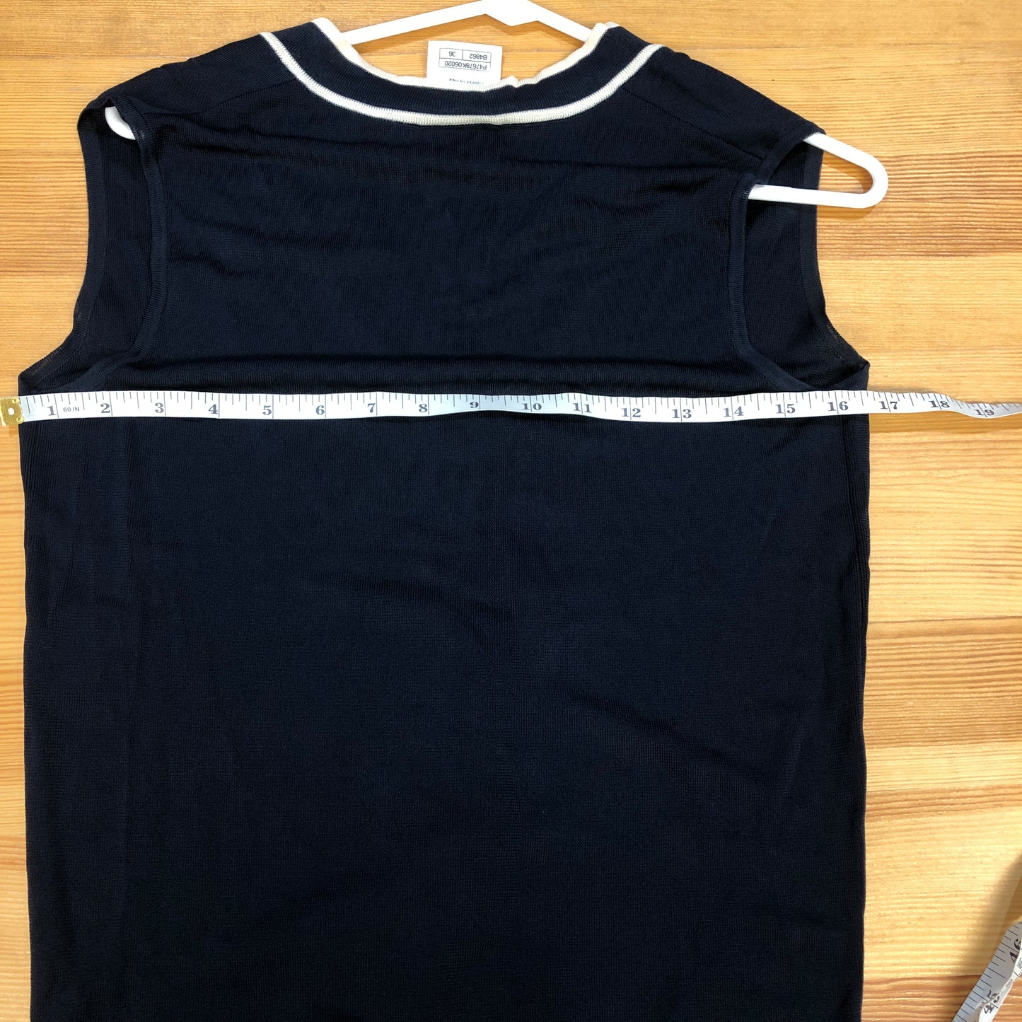 Chanel Black Cardigan with Attached Vest Size 36
