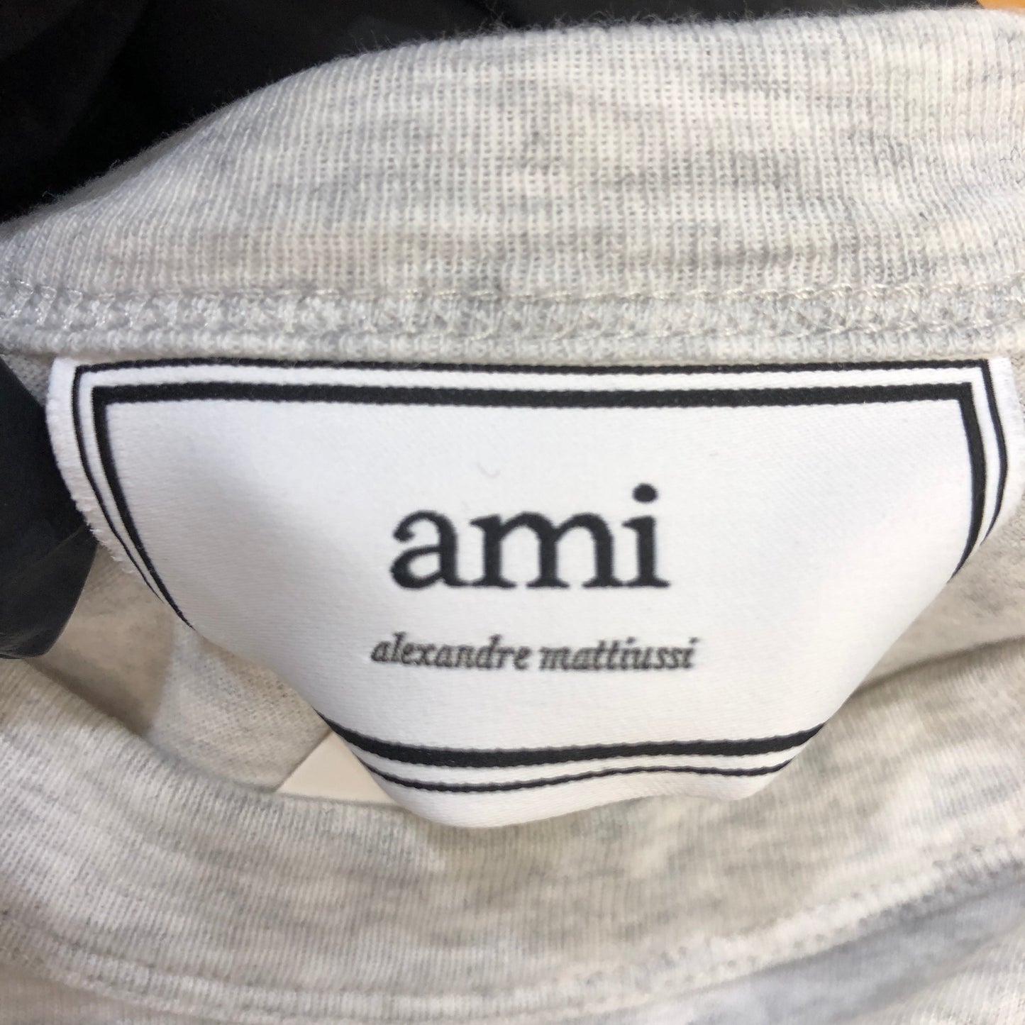Ami x Smiley Co-Logo Short Sleeve T-Shirt Size XS Light Grey P2P 20-22 Inches