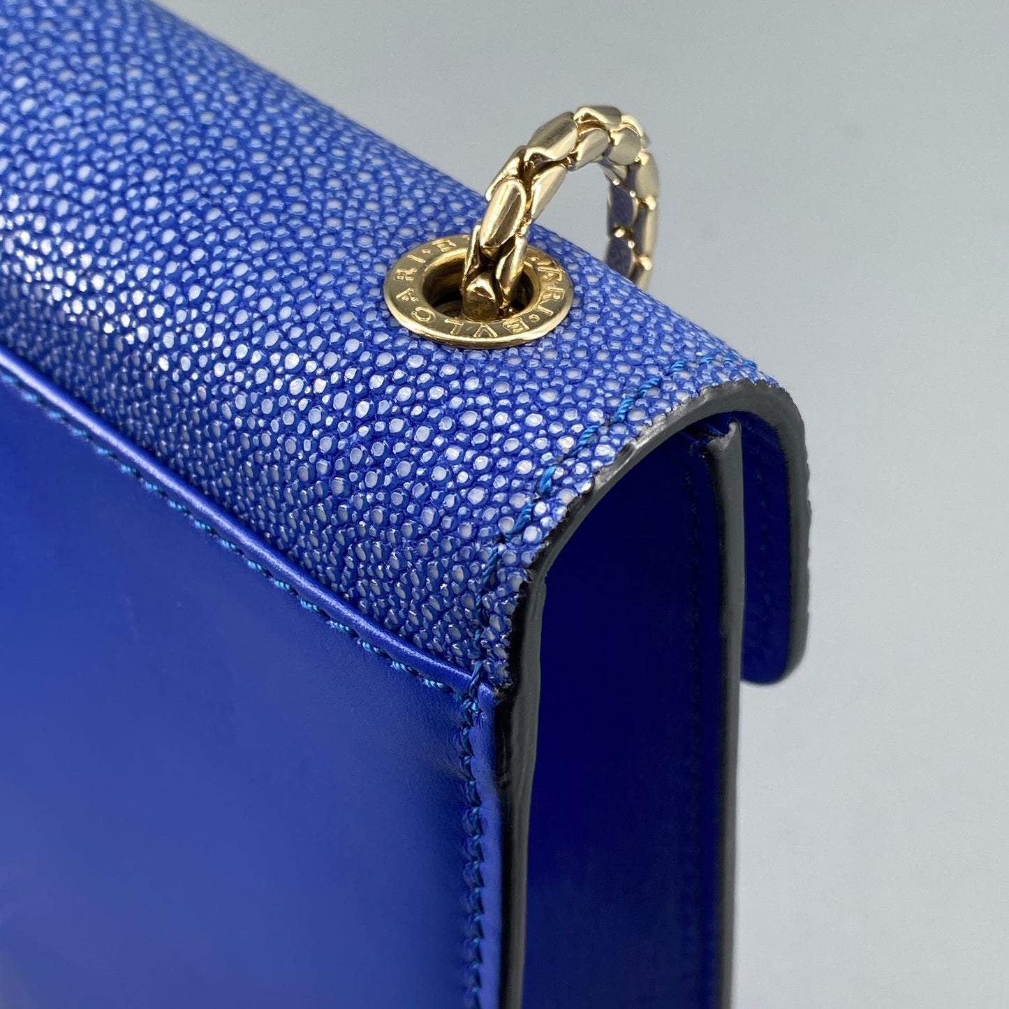 Bvlgari Royal Blue Serpenti Forever Flap Crossbody Bag